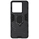 Avizar Coque pour Xiaomi Redmi Note 13 Pro Anneau Support Ring Collection Noir - Coque bi-matière noir, Ring Collection pour optimiser l'utilisation de votre Xiaomi Redmi Note 13 Pro 5G