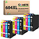 COMETE, Entreprise française - 12 Cartouches d'encre Compatibles EPSON 604XL COMETE, Entreprise Française - Lot de 12 Cartouches d'encre Compatibles Epson 604 604XL - Cartouche 604 XP 2200 XP 2205 (3 Noir 3 Cyan 3 Magenta 3 Jaune)