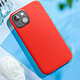 Avis Moxie Coque pour iPhone 15 Plus Semi-rigide Intérieur Microfibre Rouge