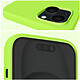 Acheter Moxie Coque pour iPhone 15 Plus Semi-rigide Intérieur Microfibre Vert citron