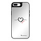 LaCoqueFrançaise Coque iPhone 7 Plus/8 Plus miroir Coeur Noir Amour Design Coque iPhone 7 Plus/8 Plus miroir Coeur Noir Amour Design