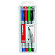 STABILO Pochette de 4 Feutres pour Transaprent OHPen Non Permanent Pointe superfine x 5 Marqueur pour tableaux blancs