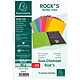 EXACOMPTA Paquet 100 Sous-Chemise ROCK'S Papier 80g Teintes Vives 10 Couleurs x 10 Chemise/Sous-dossier