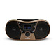Avis Mooov 477406 - Lecteur CD Copper & Black avec radio FM, port USB, fonctions sleep et ID3