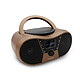 Mooov 477406 - Lecteur CD Copper & Black avec radio FM, port USB, fonctions sleep et ID3 Lecteur CD : CD, CD-R, CD-RW, CD-MP3  Radio FM  87.5-108 MHz