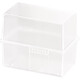 HAN Boîte à fiches, A6 paysage, plastique, blanc translucide Boîte/Bac à fiche