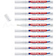 EDDING Marqueur Spécial Caoutchouc Pneu 8050 Blanc Pointe Ronde 2-4 mm x 10 Marqueur industriel