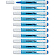 STABILO Surligneur de poche SWING COOL Pointe Biseautée 1 - 4 mm bleu x 10 Surligneur