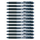 PENTEL Liquid stylo roller à encre gel EnerGel-X BLN105, 0,25 mm, noir x 12 Stylo roller