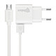 Inkax Chargeur Secteur + Câble Micro USB Smartphone 1A Inkax - Blanc - Chargeur secteur 1A prise USB de marque Inkax