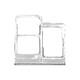 Clappio Tiroir Carte SIM de Remplacement pour Samsung Galaxy A20e Blanc - Tiroir SIM de remplacement pour votre Samsung Galaxy A20e