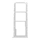 Clappio Tiroir Carte SIM de Remplacement Samsung Galaxy A22 5G blanc Tiroir SIM de remplacement pour votre Samsung Galaxy A22 5G