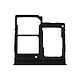 Clappio Tiroir Carte Samsung Galaxy A20e 2x Nano SIM et Micro SD de remplacement noir - Tiroir carte SIM de remplacement pour Samsung Galaxy A20e