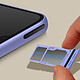 Avis Clappio Tiroir Carte SIM pour Samsung Galaxy A34 5G Nano SIM + Micro-SD Violet