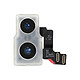Clappio Caméra Arrière Apple iPhone 12 Mini Module Capteur Photo Caméra arrière de remplacement avec nappe de connexion