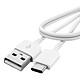 samsung Câble USB Type C Samsung EP-DN930CW Blanc - Transfert rapide - Câble USB vers USB type C d'origine Samsung.