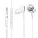Samsung Écouteurs Jack 3.5mm Intra-auriculaires Boutons Micro Blanc Écouteurs intra-auriculaires filaires Jack 3.5mm, officiels Samsung