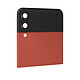 Samsung Vitre Arrière Supérieure Originale pour Samsung Z Flip 4 avec Écran Externe  Rouge - Cache batterie supérieur d'origine constructeur pour Samsung Galaxy Z Flip 4