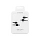 Samsung Pack de 2 Câbles USB-A / USB-C Charge et Synchronisation 1.5m Noir pas cher