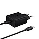 samsung Chargeur Secteur Samsung Original Câble USB-C vers USB-C Fast Charging 2.0 Noir - Chargeur secteur USB-C + câble USB-C vers USB-C, d'origine Samsung.