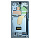 Samsung Écran Complet pour Samsung Galaxy S23 Ultra Vitre Tactile et Châssis Bleu clair - Bloc écran complet d'origine constructeur pour Samsung Galaxy S23 Ultra