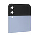 Samsung Vitre Arrière Supérieure Originale pour Samsung Z Flip 4 avec Écran Externe  Bleu - Cache batterie supérieur d'origine constructeur pour Samsung Galaxy Z Flip 4