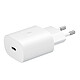 samsung Chargeur Secteur USB-C Power Delivery 15W Charge Rapide Original Samsung Blanc Chargeur secteur mural Original Samsung 15W modèle EP-T1510NWE