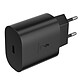 Samsung Chargeur Secteur USB-C 25W Compatible Fast Charge Compact Noir - Puissance de charge 25W idéale pour recharger rapidement les smartphones et tablettes compatibles USB-C, tout en respectant les standards de sécurité électrique