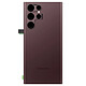 Samsung Cache Batterie Originale pour Samsung Galaxy S22 Ultra avec lentille caméra  bordeaux - Cache batterie d'origine constructeur pour Samsung Galaxy S22 Ultra