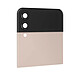 Samsung Vitre Arrière Supérieure Originale pour Samsung Z Flip 4 avec Écran Externe  Rose Gold - Cache batterie supérieur d'origine constructeur pour Samsung Galaxy Z Flip 4