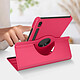 Acheter Étui folio pour Samsung Tab S9 FE Support rotatif Paysage Portrait Fuchsia