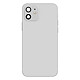 Clappio Châssis Complet pour iPhone 12 Cadre central et Vitre arrière - Châssis complet de remplacement Blanc pour restaurer complètement l'esthétique d'origine de votre Apple iPhone 12
