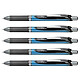 PENTEL stylo roller à encre gel liquide EnerGel BLN75 Noir x 5 Stylo roller
