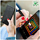 4smarts Stylet Smartphone et Tablette Tactile 2en1 Stylo à Bille 4Smarts Argent et Noir pas cher