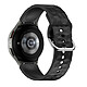 Avizar Bracelet pour Galaxy Watch 5 / 5 Pro / 4 Silicone Texturé Losange Noir Bracelet ajustable pour montre connecté, pensé et conçu pour Samsung Galaxy Watch 5 / 5 Pro / 4