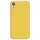 Clappio Châssis Complet pour iPhone XR Cadre central et Vitre arrière - Châssis complet de remplacement Jaune pour remettre à neuf votre Apple iPhone XR