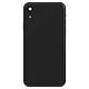 Clappio Châssis Complet pour iPhone XR Cadre central et Vitre arrière - Châssis complet de remplacement Noir pour remettre à neuf votre Apple iPhone XR