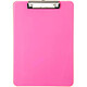 MAUL Porte-bloc à pince MAULneon, A4, rose transparent Porte-bloc