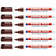 EDDING Marqueur Permanent 400 Marron Pointe Fine 1 mm x 6 Marqueur permanent