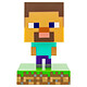 Minecraft - Veilleuse 3D Icon Steve Veilleuse 3D Minecraft, modèle Icon Steve.