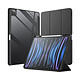 Evetane Etui iPad Pro 12.9 Pouces (2018/2020/2021) Transparent avec Smart Cover et contour Noir Etui iPad Pro 12.9 Pouces (2018/2020/2021) Transparent avec Smart Cover et contour Noir