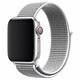 Devia Bracelet pour Apple Watch 42/44/45/49mm en Nylon Blanc Fabriqué en nylon tissé à double épaisseur