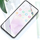 Avizar Verre Trempé pour Samsung A35 5G Adhésion Totale Biseauté Noir transparent pas cher