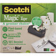 SCOTCH Dévidoir de ruban adhésif C38, 14 rouleaux incl.noir Dévidoir
