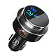 3mk Transmetteur FM Bluetooth Chargeur Allume-cigare USB Quick Charge 30W Noir Transmetteur FM Bluetooth 3mk Hyper Car vous permettant de diffuser les chansons de votre téléphone via votre autoradio lors de vos trajets