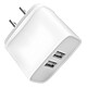 Avis Jaym Chargeur Secteur Double USB-A 12 W 2,4A Prise US Blanc