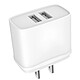 Acheter Jaym Chargeur Secteur Double USB-A 12 W 2,4A Prise US Blanc
