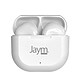 Jaym Écouteurs Sans Fil True Wireless TS-123B 5.0 avec Micro et Commandes Tactiles Blanc pas cher