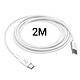 Acheter Jaym Câble de Charge et Synchronisation de donnée USB vers Type-C 2,4A 2M Blanc