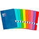 OXFORD Cahier Piqué 17 x 22cm Quadrillé 5x5 96 pages 90g coloris aléatoires x 10 Cahier